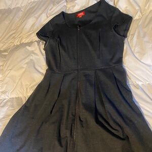 Gray zipper dress